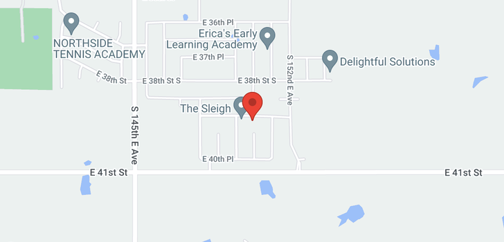 map of 14926 E 39th Place S